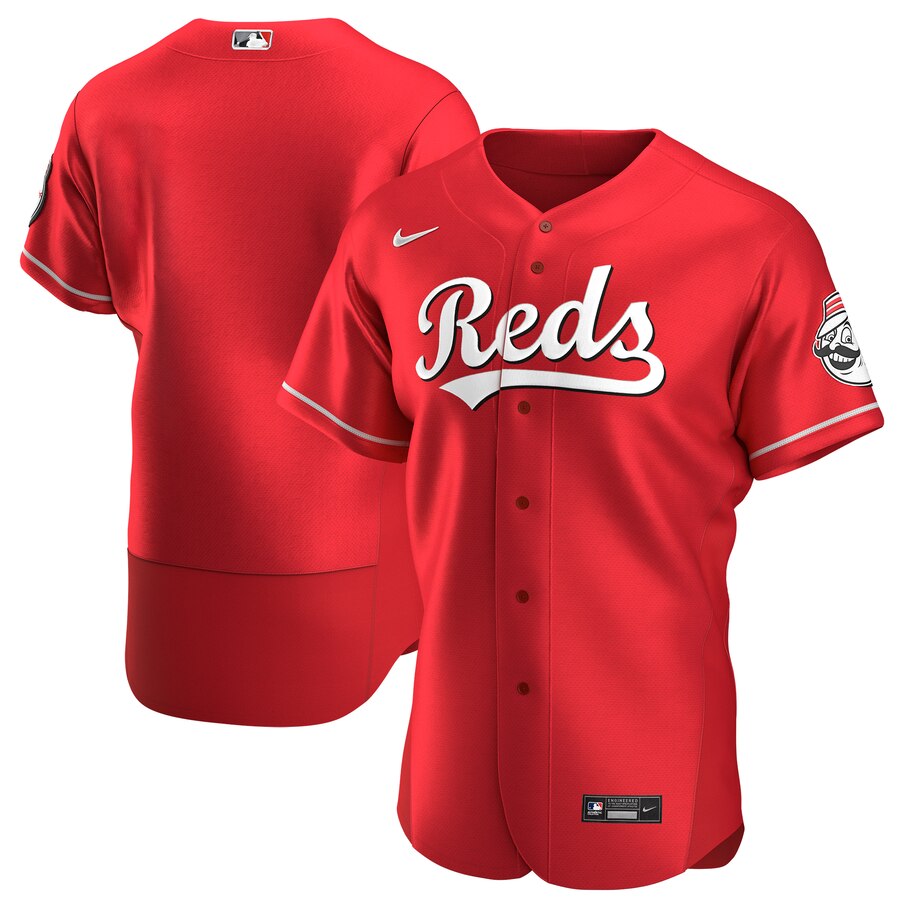 Cincinnati Reds Men Nike Scarlet Authentic Alternate Team MLB Jersey->cincinnati reds->MLB Jersey